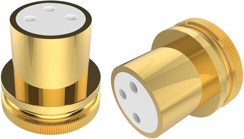 Viborg 2X Female XLR Dust Covers Protective Caps, Noise Reducing Caps, PTFE Insulation, Gold-Plating, Noise Stopper XLR Plug Jack Caps XLR Chassis Cover for Audio Devices with XLR Inputs in Saudi Arabia