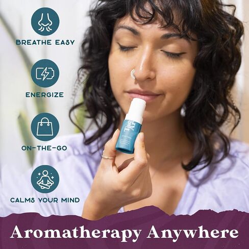 Essential Oils Balm Stick | Mystic Energy Aromatherapy Balm by Tacoma Aroma | Natural Beeswax Body Balm | Grapefruit, Lemongrass & Sandalwood Essential Oils Blend For Mindfulness | 6.5 grams in Kuwait
