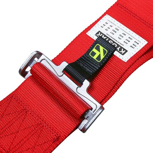 5 Point Racing Seat Belt Harness Set 3" Camlock Quick Release with Premium Quality Soft Webbing Red in Saudi Arabia
