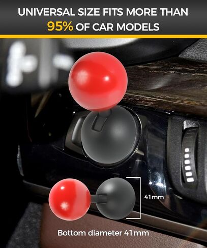 Car One-Button Start Lever,Push to Start Button Rocker,Car Accessories Automotive One Button Start Lever,Car Engine Start Stop Button Decorative Ball-Bar,Push Start Button Cover for Cars (Red) in Saudi Arabia
