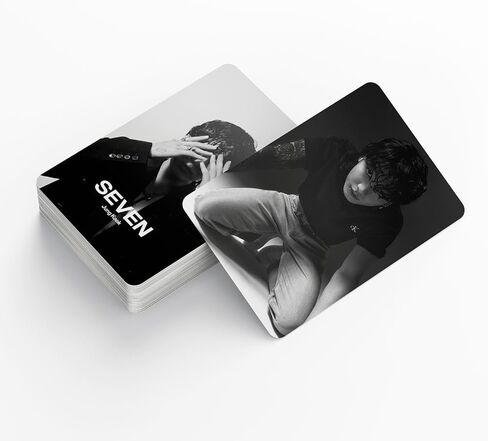مجموعة بطاقات لومو مكونة من 55 قطعة لبطاقات JUNGKOOK%(سبعة) هدية بضائع للفتيات والأولاد مجموعة ديكورات (أسود) in Saudi Arabia