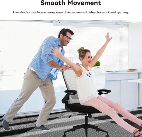 Office Chair Mat for Carpet Floor, Slip Resistant Heavy Duty Under Desk Protector Carpeted Floors Mats, Rolling Computer Mats with Studs for Home and Office Low Pile Carpets 36"X48" Chair Mat in Saudi Arabia