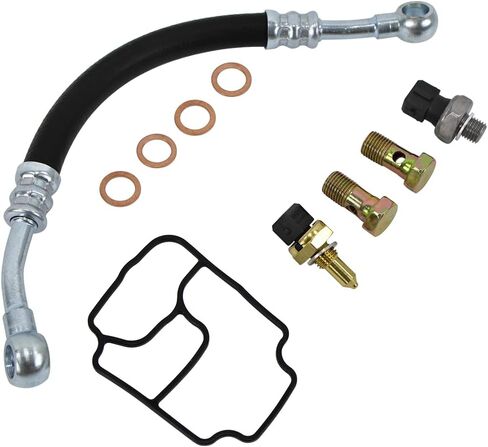 زيت المحرك مبيت مرشح التدفق العالي ختم مجموعات ربط السيراميك الارضي متوافق مع BMW E39 E46 E53 E85 325Ci 530i X5 Z3 يستبدل 11361705532 11421719855 in Kuwait