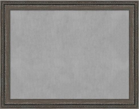 Amanti Art Framed Magnetic Board (27 x 21) Upcycled Brown Grey Magnet Board, Medium Magnetic Bulletin Board for Office Decor, Mudroom, Kitchen or Organization Drop Zone from WI, USA in Saudi Arabia