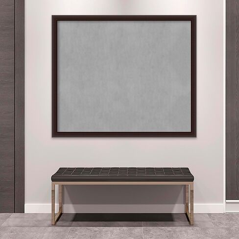 لوحة مغناطيسية مؤطرة من Amanti Art (52 × 44) لوحة مغناطيسية ضيقة من Romano Espresso، لوحة إعلانات مغناطيسية كبيرة الحجم لديكور المكتب، غرفة الطين، المطبخ أو منطقة إسقاط المنظمة من WI، الولايات المتحدة الأمريكية in Saudi Arabia