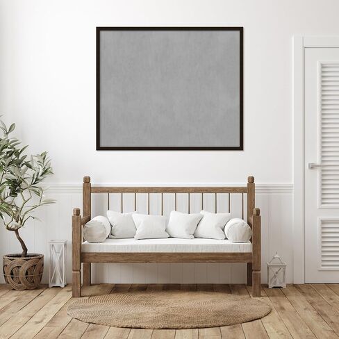 Amanti Art Framed Magnetic Board (50 x 42) Espresso Brown Magnet Board, Oversize Magnetic Bulletin Board for Office Decor, Mudroom, Kitchen or Organization Drop Zone from WI, USA in Saudi Arabia