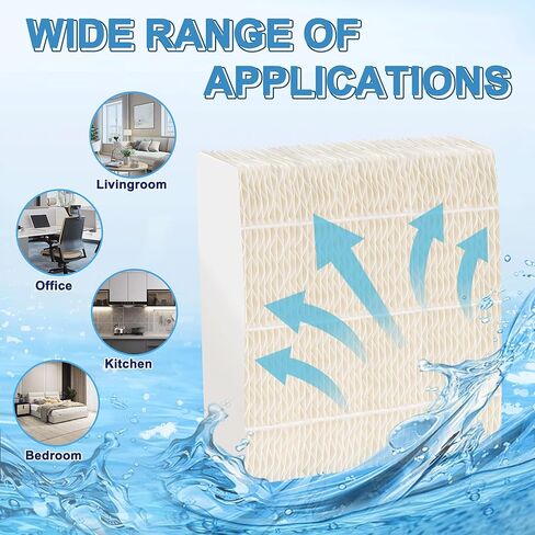 NISHCON 1043 مرشحات فتيل مرطب لـ Aircare EP9500 EP9700 EP9800 EP9R500 EP9R800 821000 826000 826800 831000 وBemis Space Saver 800/8000 Series Pack of 2 in Kuwait