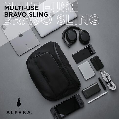 حقيبة ALPAKA Bravo Sling Max Crossbody Messenger - حقيبة ظهر مضادة للسرقة - حقائب كتف خفيفة الوزن للسفر in Kuwait