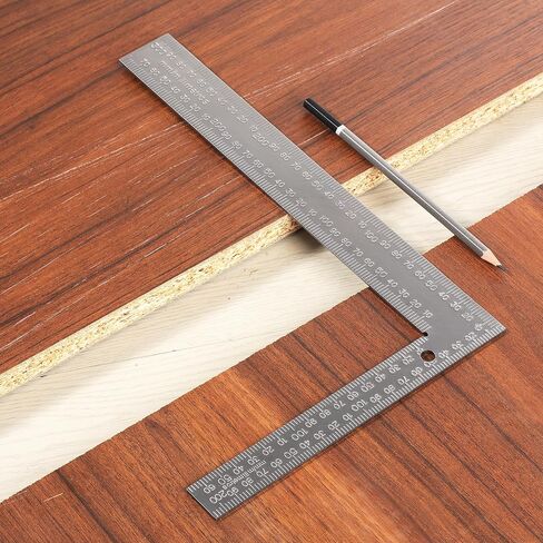 Mr. Pen- Carpenter Square, Framing Square, 8 inch x 12 inch, Carpenters Square, Right Angle Ruler, Framing Tools, L Shape Ruler, Metal Square, Steel Square in Saudi Arabia