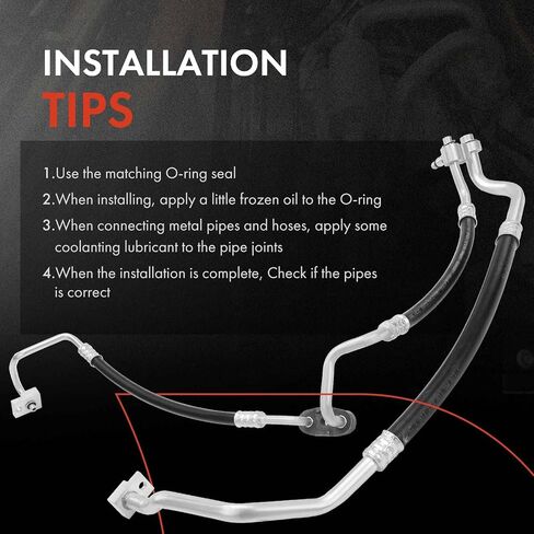 A-Premium A/C Suction and Discharge Line Hose Assembly Compatible with Chevrolet Sonic 2012 1.8L in Saudi Arabia