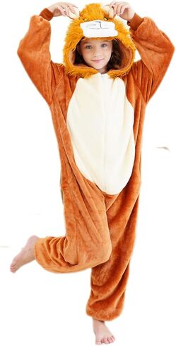 Kids Onesie Pajamas Animal Pjs Halloween Cosplay Costume One-piece Sleepwear in Saudi Arabia