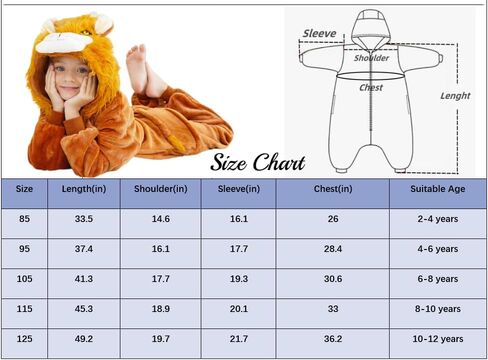 Kids Onesie Pajamas Animal Pjs Halloween Cosplay Costume One-piece Sleepwear in Saudi Arabia