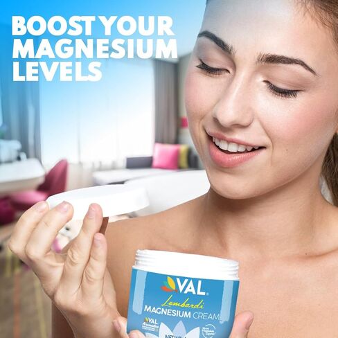 VAL Magnesium Pain Relief Cream - Whole Body Formula, 4oz - Organic Shea Butter in Saudi Arabia
