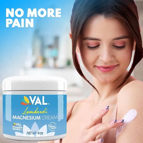 VAL Magnesium Pain Relief Cream - Whole Body Formula, 4oz - Organic Shea Butter in Saudi Arabia