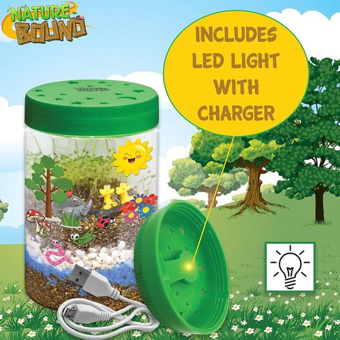 مجموعة الحيوانات الأليفة المضيئة من ناتشر باوند مع إضاءة LED للأطفال - تتضمن موضوع حيوان الجرو - مجموعة العلوم والتقنية والهندسة والهندسة والرياضيات للأولاد والبنات - هدايا زراعية للزراعة للأطفال in Kuwait