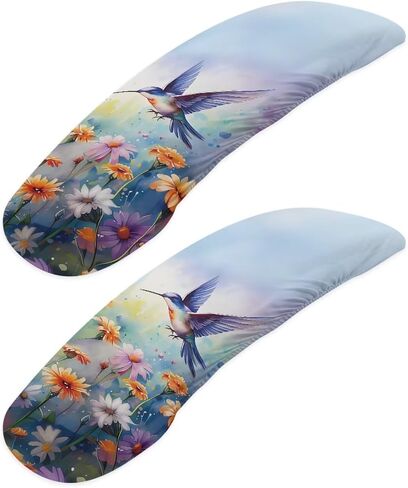 Hummingbird Chair Armrest Dust Cover, Stylish Office Chair Arm Covers, Stretchable Small Chair Arm Rest Pads, Machine Washable Chair Armrests Decorative Cover in Saudi Arabia