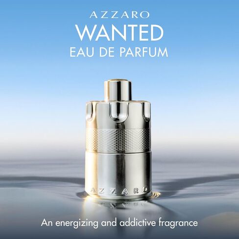 Azzaro Wanted Eau de Parfum - Energizing & Intense Mens Cologne - Woody, Aromatic & Spicy Fragrance - Fresh Notes of Juniper Berries, Sage, Vetiver - Lasting Wear - Luxury Perfumes for Men in Kuwait