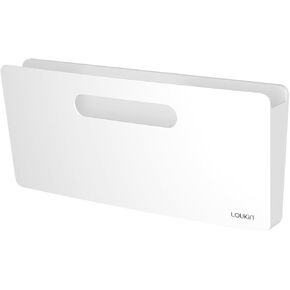 loukin Magnetic File Holder, Vertical File Folder Organizer, Wall Mount File Organizer for Whiteboard, Refrigerator, File Cabinets, Office Wall Organizer for Mail, Paper, Documents, Letters (White)