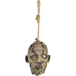 Terrifying Latex Pest-Infested Hanging Head - 11" x 7" (1 Pc.) - Realistic & Spooky Party Prop, Premium Quality Material - Great for Halloween Decor
