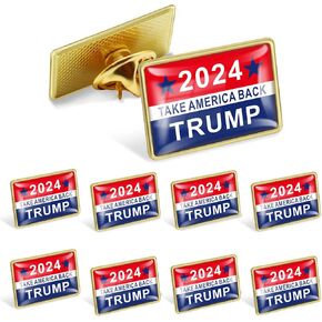 12/25/50/100Pcs GOP Donald Trump Enamel Pins Bluk -Show Your Support for Trump's 2024 Presidential Election Republican Badge