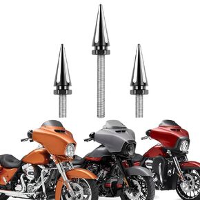 Motorcycle CNC Windshield Spike Bolts Windscreen Screws for 2014-UP Harley Street Glide Electra Glide Freewheeler Chrome