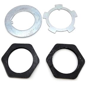 Front Axle Hub Spindle Lock Nut Washer Kit 43521-60011 For Toyota T100 1992-1998 4Runner 1984-1995 for Toyota Land Cruiser FJ40, FJ43, FJ45, FJ55, BJ40, BJ42, BJ43, BJ45 for Jeep for Hiluxs