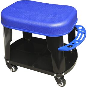 WORKPRO W112014 Heavy Duty Roller Seat Stool with Tray and Tool Holder (Single Pack)