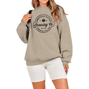 CM C&M WODRO Women Halloween Hocus Pocus Sanderson Sisters Sweatshirt Salem Mass Witches Brewing Co Movies Pullover Tops