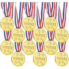 قلادة ميدالية ذهبية بلاستيكية مثالية للأطفال، مكافأة للرياضيين، وجوائز الفصل الدراسي in Kuwait