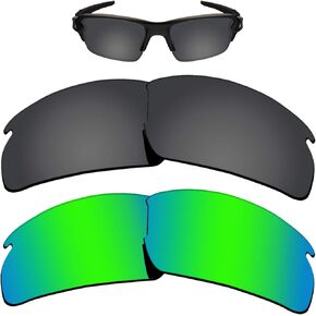 12MM Glare Proof Replacement Lenses Compatible with Oakley Flak 2.0 OO9295 Sunglasses