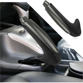 Stylish Handbrake Cover,OEM#47115-Sna-A82za 47115-Sna-A82zb Parking Brake Lever Cover Keeps Braking System Working&Car Decoration,E Brake Cover Compatible With Honda (Silvery Gray)