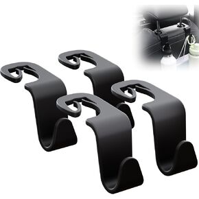 Car Seat Headrest Hook 4 Pack,Purse Holder Hook for Car Organizers and Storage,Car Organization Accessories For Women Road Trip Essentials,Long