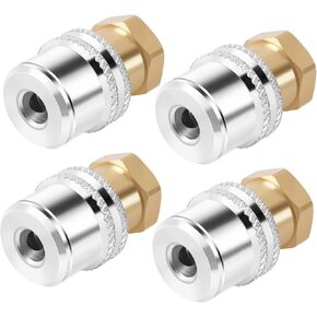 قفل ظرف الهواء، ظرف هوائي بقفل FNPT 1/4، ظرف إطار نحاسي لمنفاخ الإطارات، ظرف هواء للإطارات (مجموعة من 4) in Kuwait