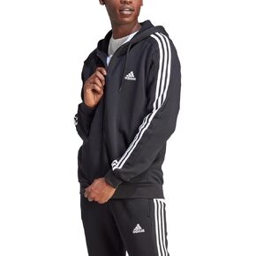 adidas Men's Essentials Fleece 3-Stripes Full-Zip