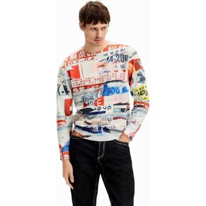Desigual Men's Fine Landscape Pullover