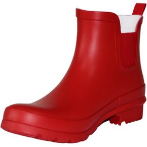 Fubotao Four Seasons Women's Rubber Ankle Rain Boots,Non-slip,Waterproof,Fashionable,And Comfortable Garden Rain Boots For Women
