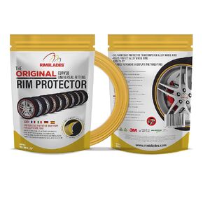 Original - LATEST NEW DELUXE Alloy Wheel Rim Protectors | Alloy Wheel Protectors | Wheel Protection | Fits 12-24 Inch Wheels (Black)
