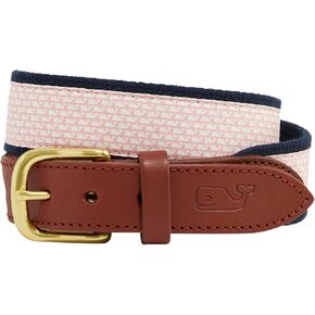 vineyard vines Boys' Micro Whale Classic Canvas Club Belt