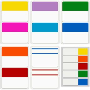 ELII 300 Pcs Tabs 2 Inch Sticky Index Tabs, Writable and Repositionable Book Tabs Page Tabs Colored Page Markers, Tabs for Books, Notebook Tabs, Tabs for Annotating Books (Pastel)