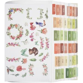 BLIEVE- Bible Tabs, Rosey Edition with Stickers Included, Laminated Bible Tabs for Women and Men, Bible Accessories and Bible Study Supplies, Bible Book Tabs and Sticker Labels Designed for Bibles