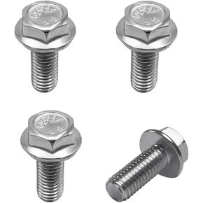 4PCS Car Top Front Skid Plate Bolts, 304 Stainless Steel Auto Skid Plate Bolts with 12mm Hex Head, Fits 4Runner FJ Cruiser Land Cruiser Sequoia Tacoma, Car Accessories