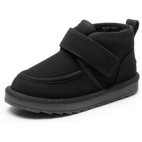 DREAM PAIRS Boys Boots Kids Girls Winter Warm Faux Fur Walking Ankle Boots for Toddler/Little Kid