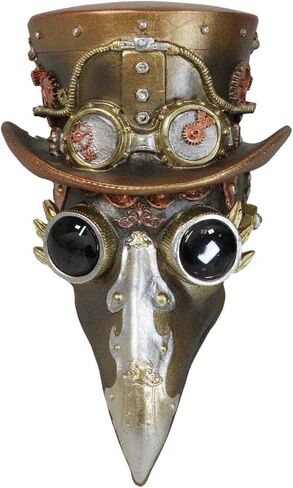 Ebros Bizarre Colorful Steampunk Plaque Doctor Head Bust Skull Sculpture with Painted Gearwork Clockwork Valve Pipes As Macabre Ossuary Victorian Industrial Sci Fi Skulls Gizmos Accent Figurine in Saudi Arabia