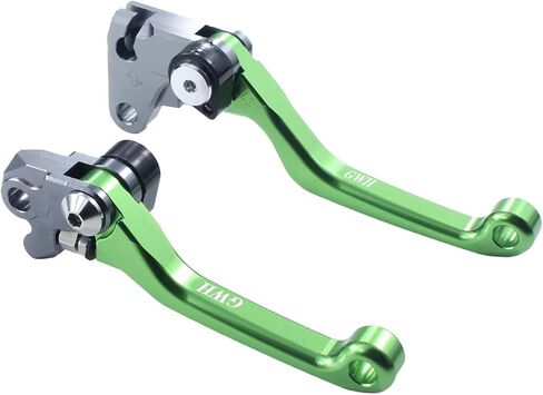 Motorcycle Brake Clutch Lever Handle CNC Aluminum for KLX450R 2008-2015 Dirt Pit Bike（Green in Kuwait