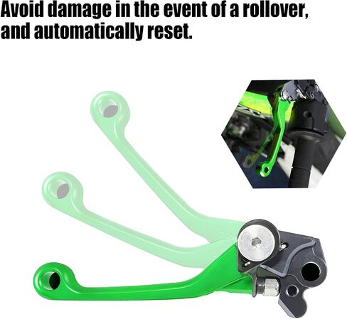 Motorcycle Brake Clutch Lever Handle CNC Aluminum for KLX450R 2008-2015 Dirt Pit Bike（Green in Kuwait