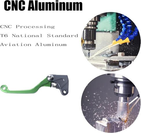 Motorcycle Brake Clutch Lever Handle CNC Aluminum for KLX450R 2008-2015 Dirt Pit Bike（Green in Kuwait