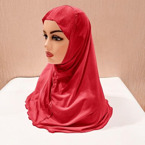 الحجاب الإسلامي الإسلامي عمامة عصابات الرأس وشاح شالات الرأس والأوشحة شال التفاف الحجاب للفتيات سن 2-5 in Saudi Arabia