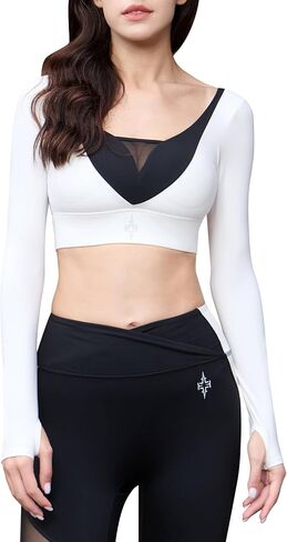 Sports Bras for Women Fashionable LongLine Sports Bra Medium Support with Removable Cups Workout Yoga Bra in Saudi Arabia