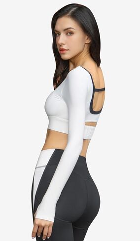 Sports Bras for Women Fashionable LongLine Sports Bra Medium Support with Removable Cups Workout Yoga Bra in Saudi Arabia