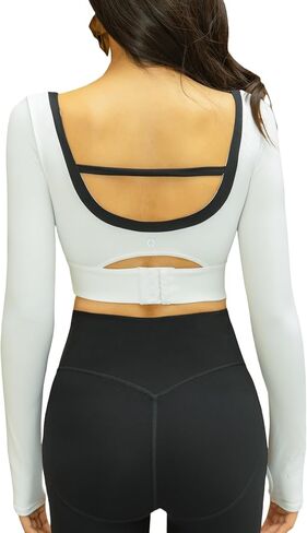 Sports Bras for Women Fashionable LongLine Sports Bra Medium Support with Removable Cups Workout Yoga Bra in Saudi Arabia